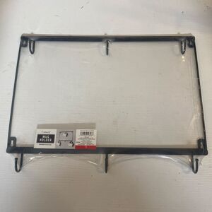 Wall Mounted Black Metal Coffee Mug Glass 6 Hook Display Holder 10" x 15" 212828